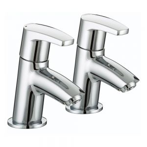 Bristan Orta Chrome Bath Pillar Taps
