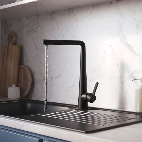 Bristan Pine Black Mono Kitchen Mixer Tap with  Eco Start #4