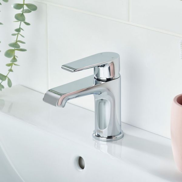 Bristan Polo Chrome Mono Basin Mixer Tap with Clicker Waste #2