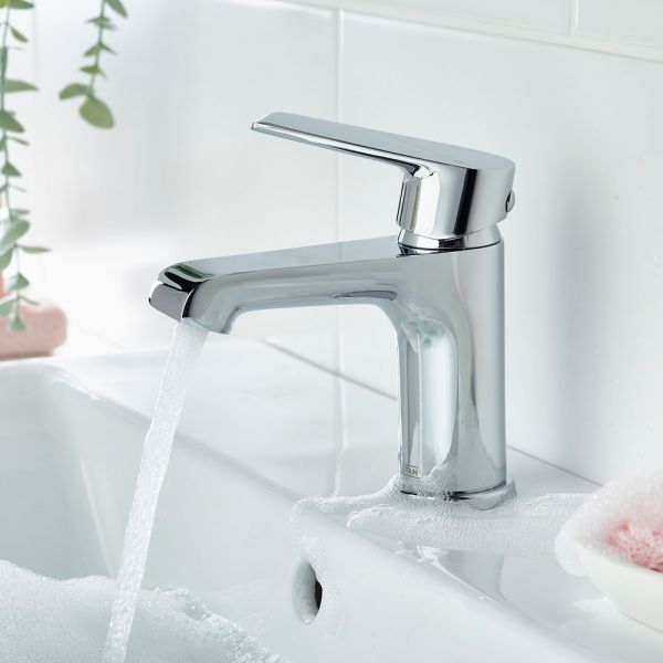 Bristan Polo Chrome Mono Basin Mixer Tap with Clicker Waste #3
