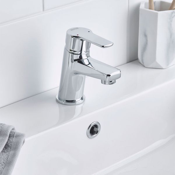 Bristan Pisa 2 Chrome Mono Basin Mixer Tap with Clicker Waste #2