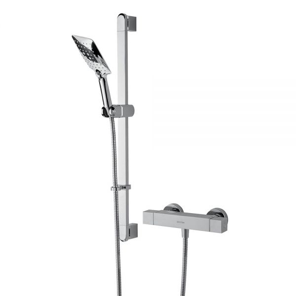 Bristan Qubo Bar Shower Valve With Multi Function Handset and Kit