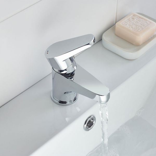 Bristan Quest Chrome Mono Basin Mixer Tap with Clicker Waste #5
