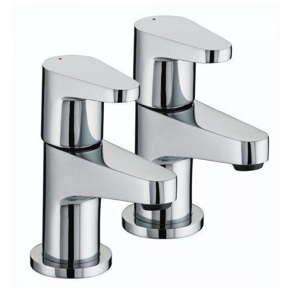 Bristan Quest Chrome Basin Pillar Taps