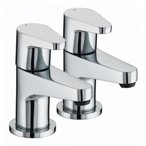 Bristan Quest Chrome Bath Pillar Taps