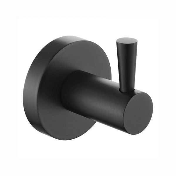 Bristan Black Round Single Robe Hook RD HOOK BLK