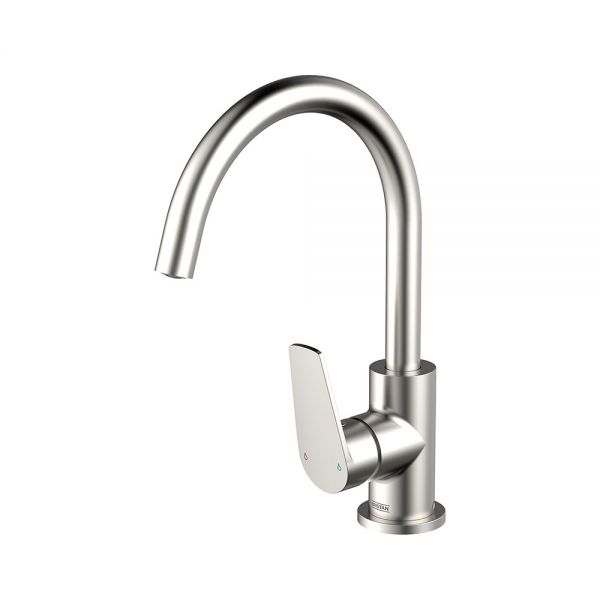 Bristan Raspberry Stainless Steel Easy Fit Mono Kitchen Mixer Tap RSP EFSNK SS