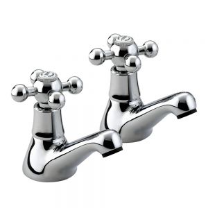 Bristan Regency Chrome Basin Pillar Taps