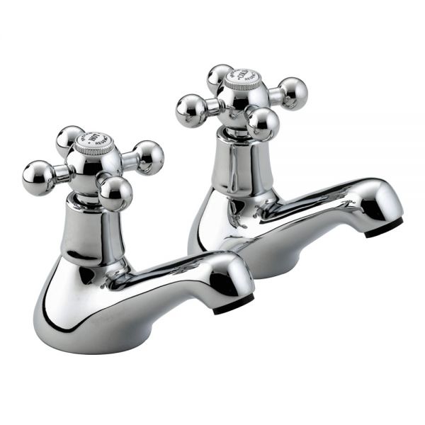 Bristan Regency Chrome Bath Pillar Taps