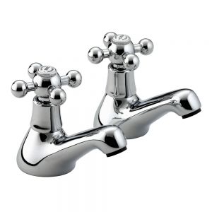 Bristan Regency Chrome Bath Pillar Taps
