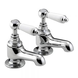 Bristan Renaissance2 Chrome Bath Pillar Taps