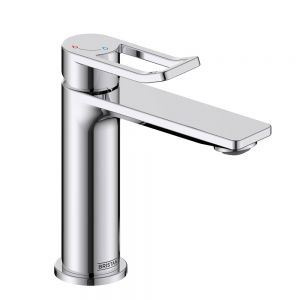 Bristan Saffron Eco Start Chrome Mono Basin Mixer Tap with Clicker Waste