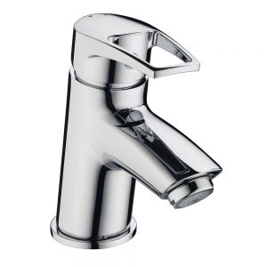 Bristan Smile Chrome Mono Basin Mixer Tap with Clicker Waste
