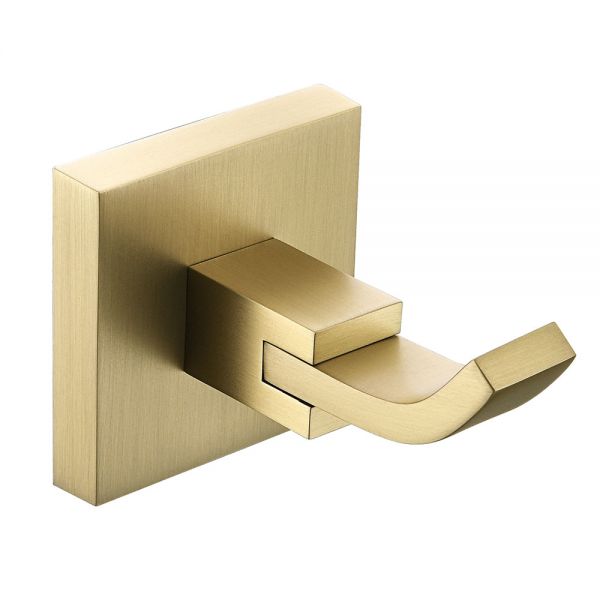 Bristan Square Brushed Brass Robe Hook SQ HOOK BB