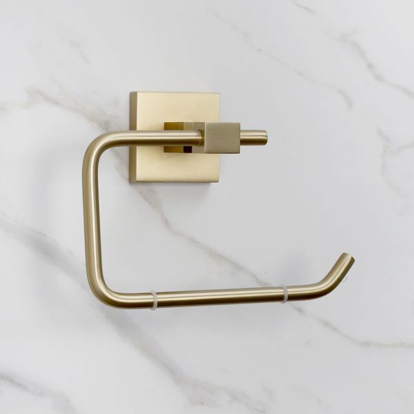 Bristan Square Brushed Brass Toilet Roll Holder SQ ROLL BB #3