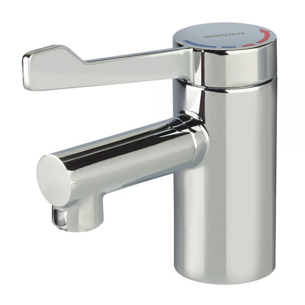 Bristan Solo2 Long Lever TMV3 Chrome Mono Basin Mixer Tap