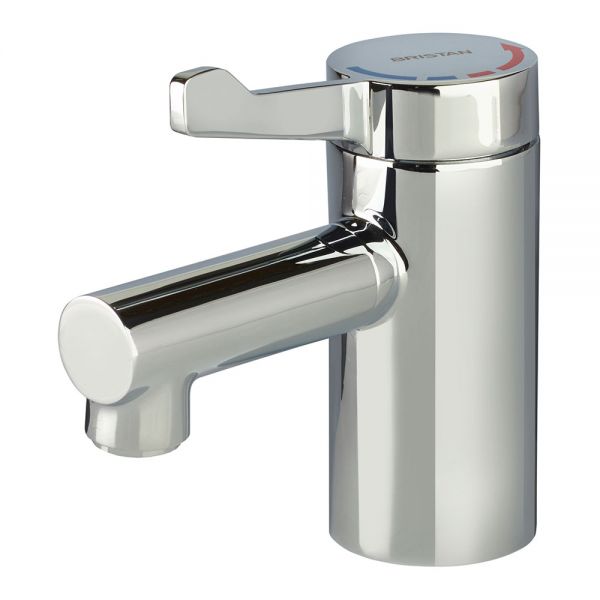 Bristan Solo2 Short Lever TMV3 Chrome Mono Basin Mixer Tap