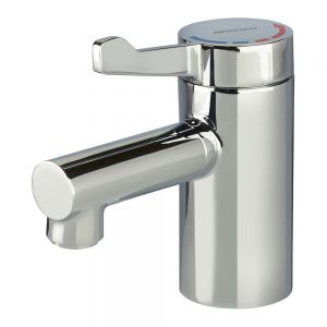Bristan Solo2 Short Lever TMV3 Chrome Mono Basin Mixer Tap