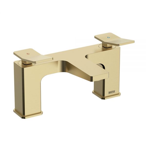 Bristan Tangram Brushed Brass Bath Filler Tap