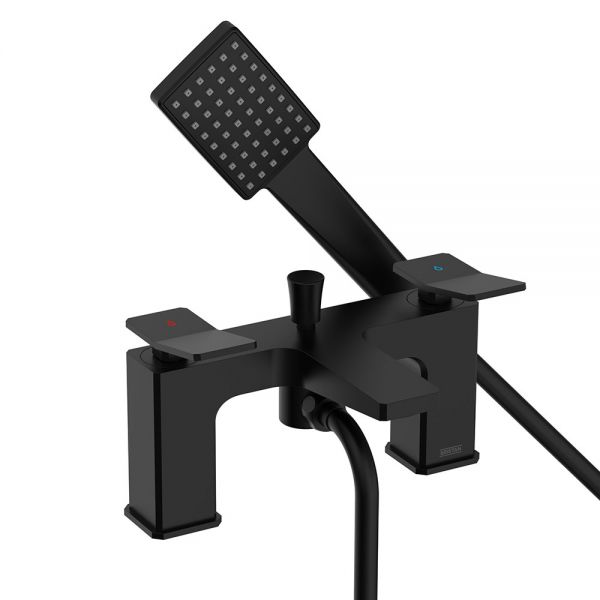 Bristan Tangram Black Bath Shower Mixer Tap