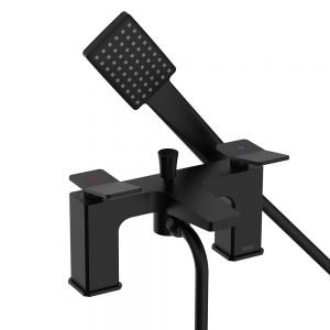 Bristan Tangram Black Bath Shower Mixer Tap