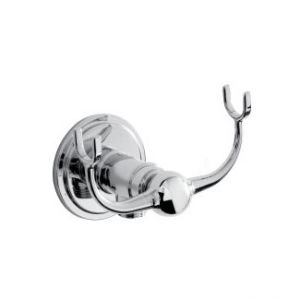 Bristan Traditional Round Wall Outlet with Cradle Handset Holder Chrome TD WORDCD05 C