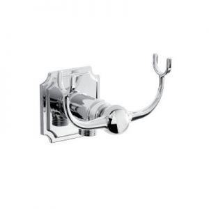 Bristan Traditional Square Wall Outlet with Cradle Handset Holder Chrome TD WOSQCD05 C