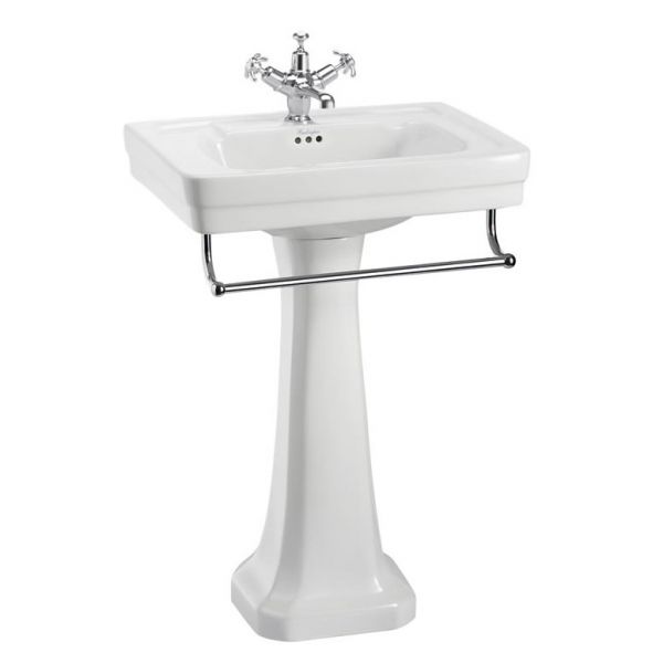 Burlington Contemporary 580mm Rectangular Basin and Pedestal B1 #3