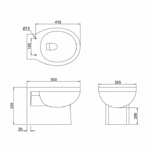 Burlington Wall Hung Pan P10 #2