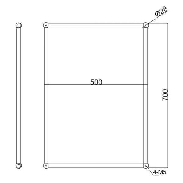 Burlington Gold Framed Rectangular Mirror 500 x 700mm #2