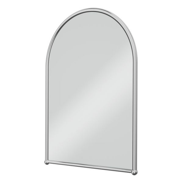 Burlington Chrome Framed Arched Mirror 500 x 700mm