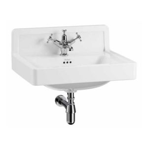 Burlington 610mm Wall Hung Upstand Basin B2 UP 1TH