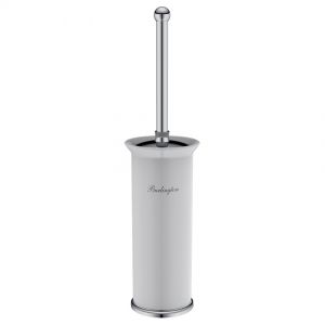 Burlington Chrome Freestanding Toilet Brush Set BUR025C