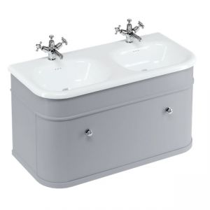 Burlington Chalfont 1000 Grey Wall Hung Vanity Unit and Basin