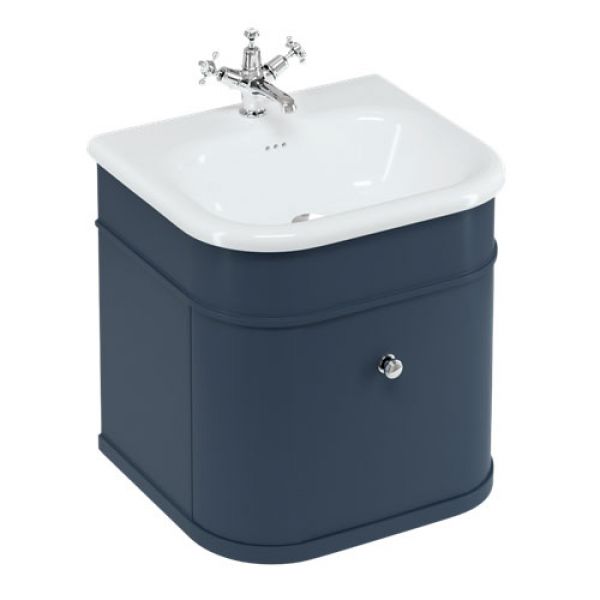 Burlington Chalfont 550 Blue Wall Hung Vanity Unit and Basin