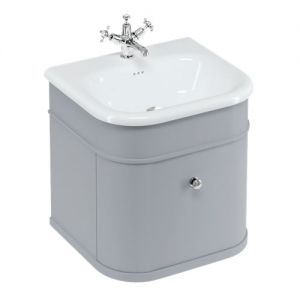 Burlington Chalfont 550 Grey Wall Hung Vanity Unit and Basin