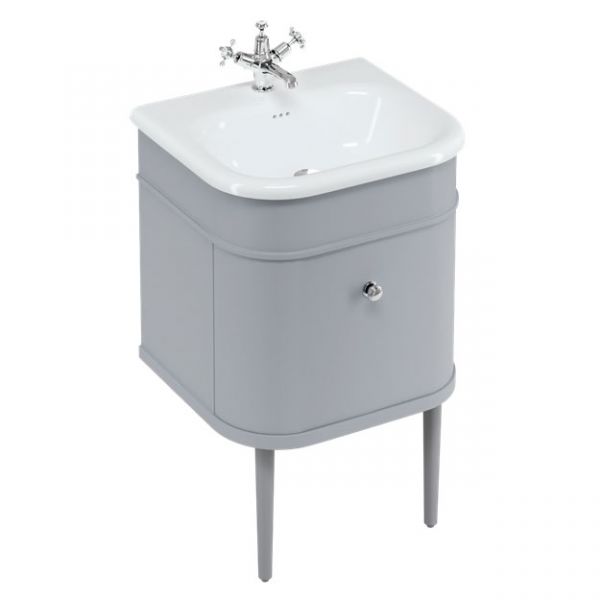 Burlington Chalfont 550 Grey Wall Hung Vanity Unit and Basin #2