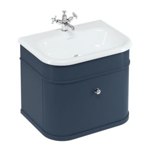 Burlington Chalfont 650 Blue Wall Hung Vanity Unit and Basin