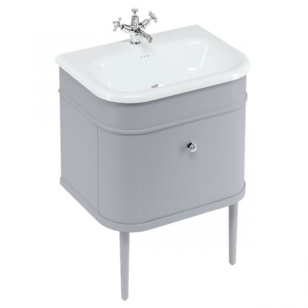 Burlington Chalfont 650 Grey Wall Hung Vanity Unit and Basin