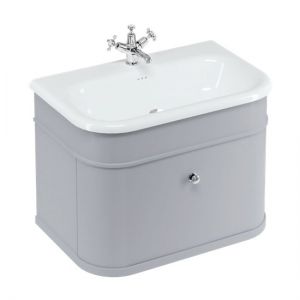 Burlington Chalfont 750 Grey Wall Hung Vanity Unit and Basin