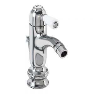 Burlington Chelsea Regent Chrome Mono Bidet Mixer Tap with Pop Up Waste