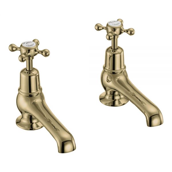 Burlington Claremont Gold Basin Pillar Taps