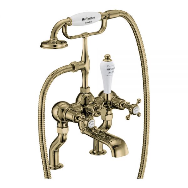Burlington Claremont Gold Bath Shower Mixer Tap