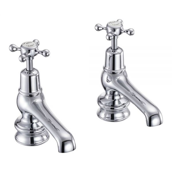 Burlington Claremont Regent Chrome Basin Pillar Taps