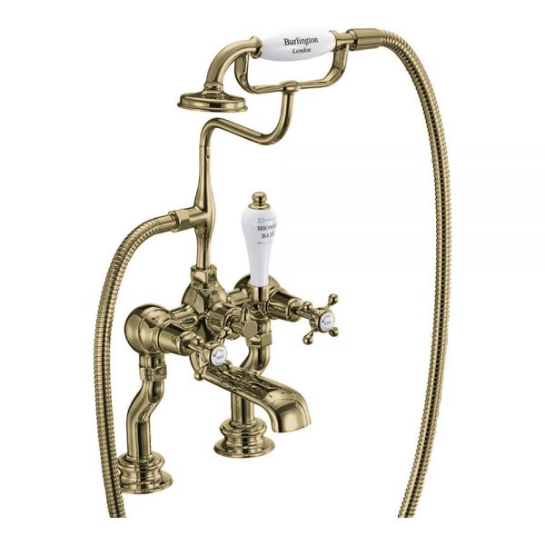 Burlington Claremont Regent Gold Bath Shower Mixer Tap