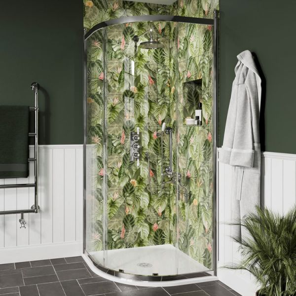 Burlington Classique Chrome Quadrant Shower Enclosure 800mm #2