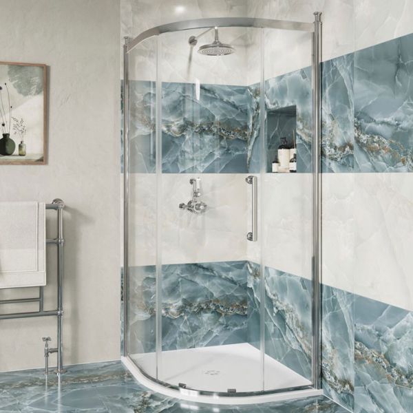 Burlington Classique Chrome Quadrant Shower Enclosure 800mm