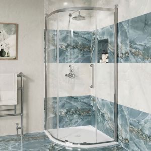 Burlington Classique Chrome Quadrant Shower Enclosure 800mm