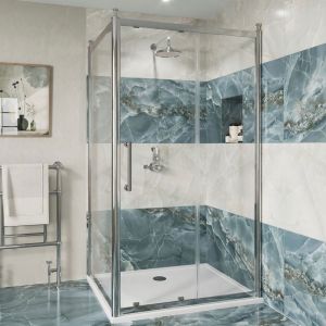 Burlington Classique Chrome Sliding Shower Door 1200mm