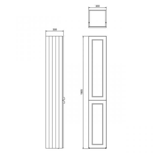 Burlington 1900 Grey Double Door Tall Storage Unit #2